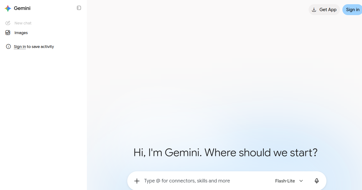 Gemini 官网截图